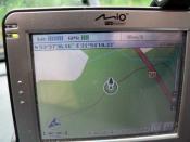 wskazania GPS i mapa