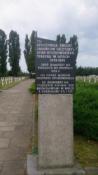 Tablica, cmentarz wojenny przed rewitalizacją