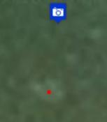 To niebieskie to odczyt z Garmin GLO, a to czerwone to miejsce gdzie wg satelity Google Maps to jest.