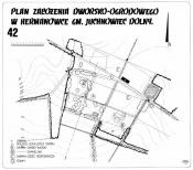 Plan założenia dworsko-ogrodowego w Hermanówce - stan z 1988 r.