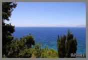 Widok na morze Śródziemne - w oddali Turcja