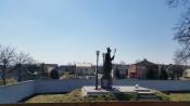 Pomnik Jana Pawła II i widok na Goźlice