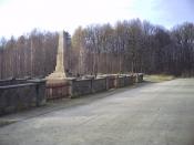 pomnik i cmentarz w Górach Pęchowskich