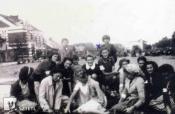 Dęblin, getto. Grupa Żydów, w tym Zechawa Rosencwajg, podczas prac nad utworzeniem getta (1940)
