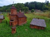 Miniatura wsi łemkowskiej
