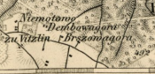 Brszowagora na niemieckiej mapie z 1893